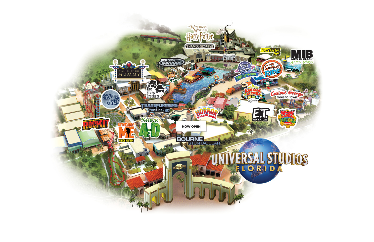 Universal Studios Florida Dawn - Universal Studios Florida Map 
