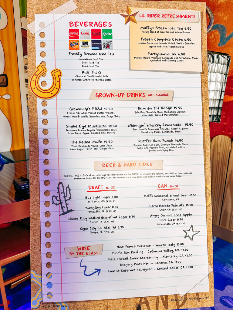 Roundup Rodeo Disney Menu SNEAK PEEK – Roundup Rodeo BBQ – New Toy Story Restaurant Coming to ...