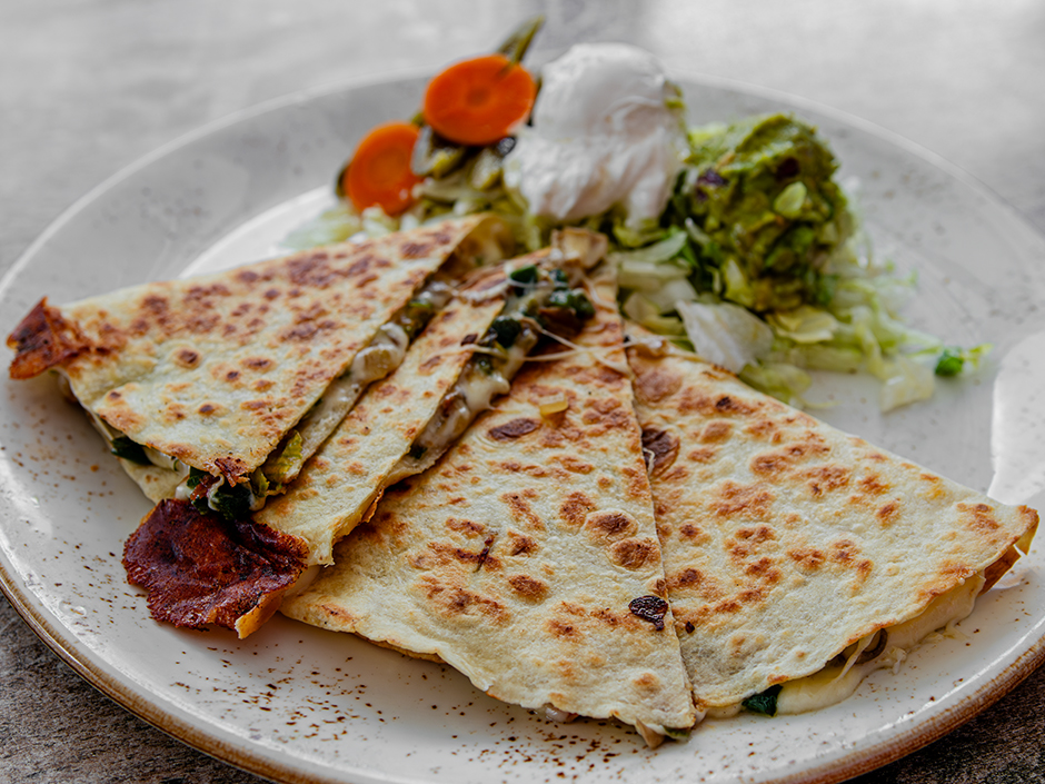 Squash Blossom Quesadilla available at Antojitos Authentic Mexican Food in Universal CityWalk