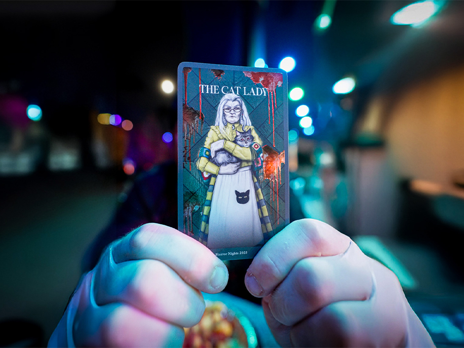 The Cat Lady collectible trading card for the Backlot Club