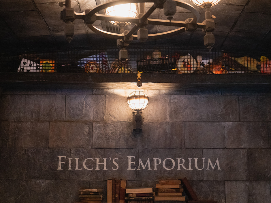 Filch's Emporium in The Wizarding World of Harry Potter.