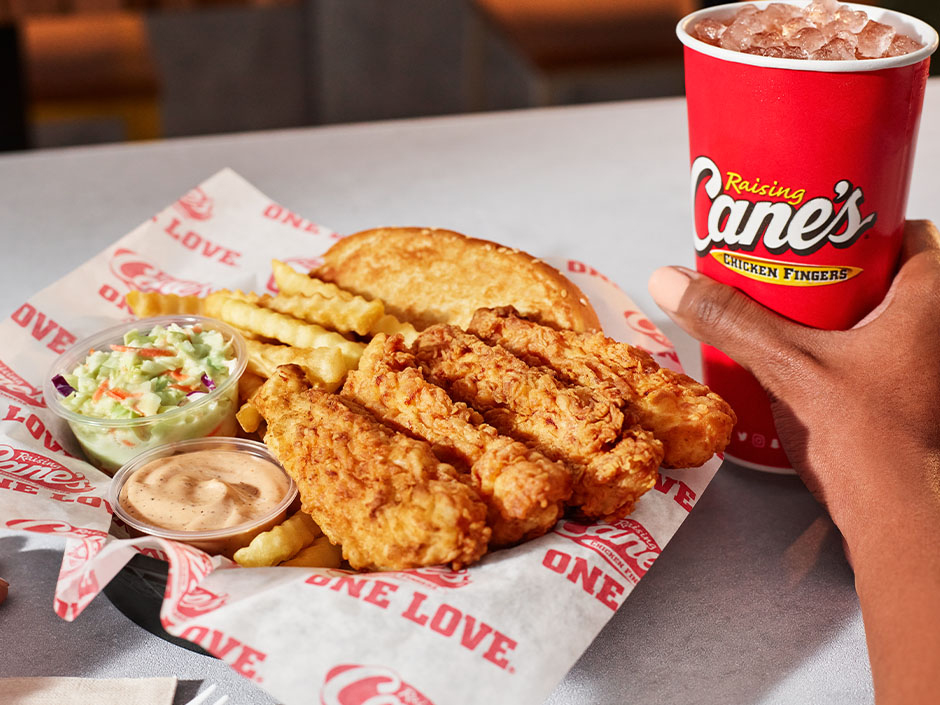 An order of chicken fingers at Raising Cane's.