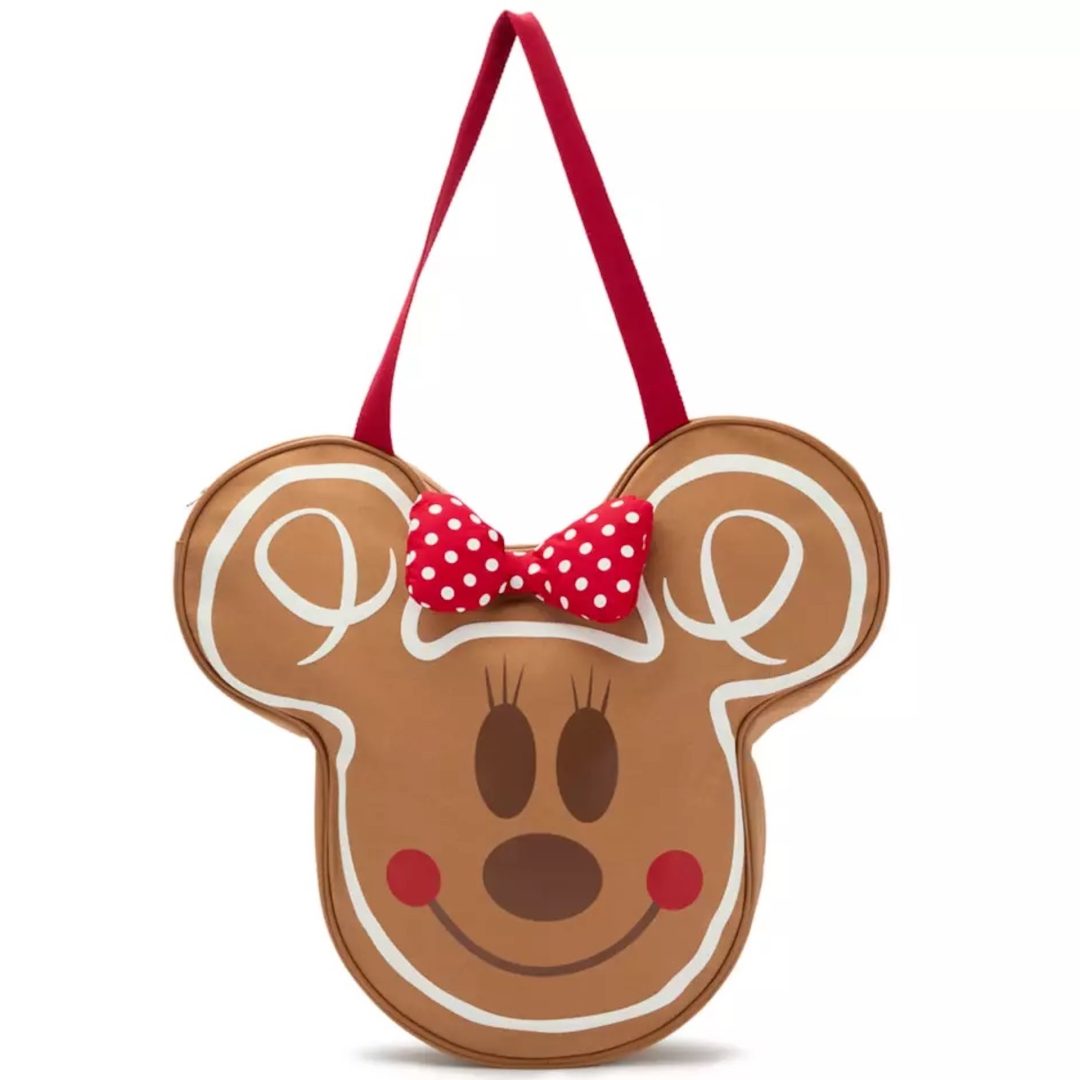 Minnie Mouse Big Face Gingerbread Holiday Tote