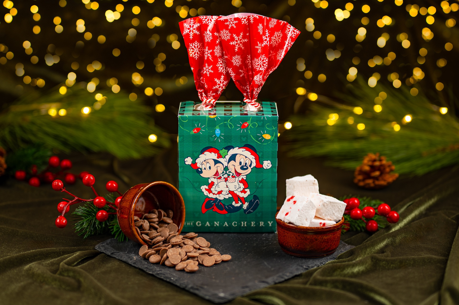The Ganachery Hot Sipping Ganache Kit: The Ganachery Hot Cocoa Mix with a blend of dark, milk, and caramel chocolate and peppermint marshmallows (New) 