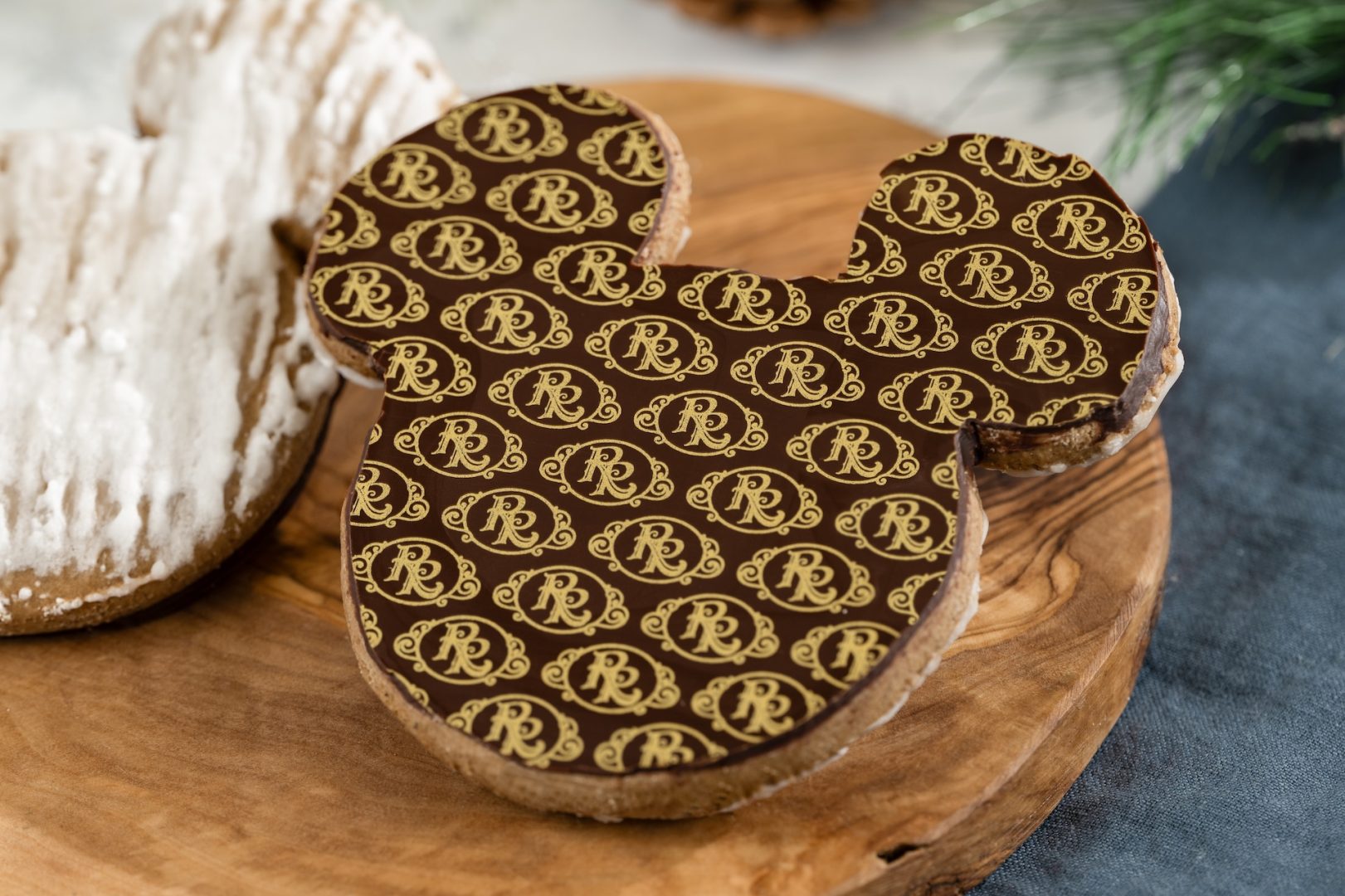 Gingerbread Cookie: European-style gingerbread, dark chocolate, and sugar glaze 