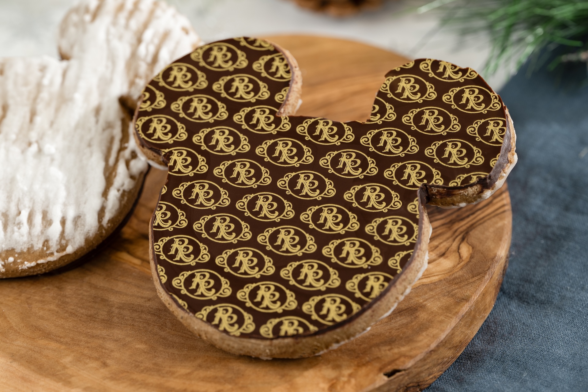 Gingerbread Cookie: European-style gingerbread, dark chocolate, and sugar glaze 