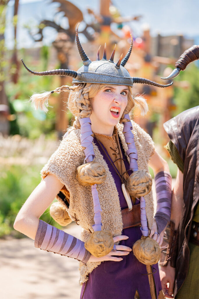 Ruffnut in Isle of Berk at Epic Universe