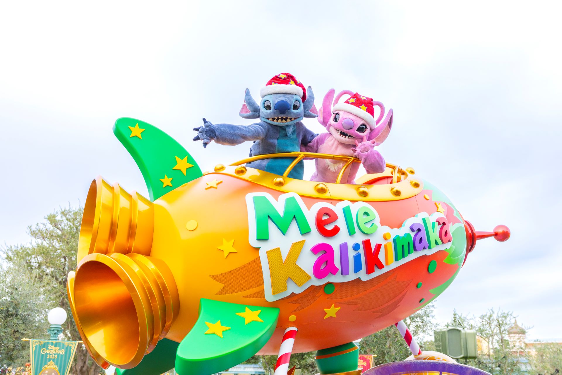 Stitch and Angel at Tokyo Disney Resort During 2025 Holidays