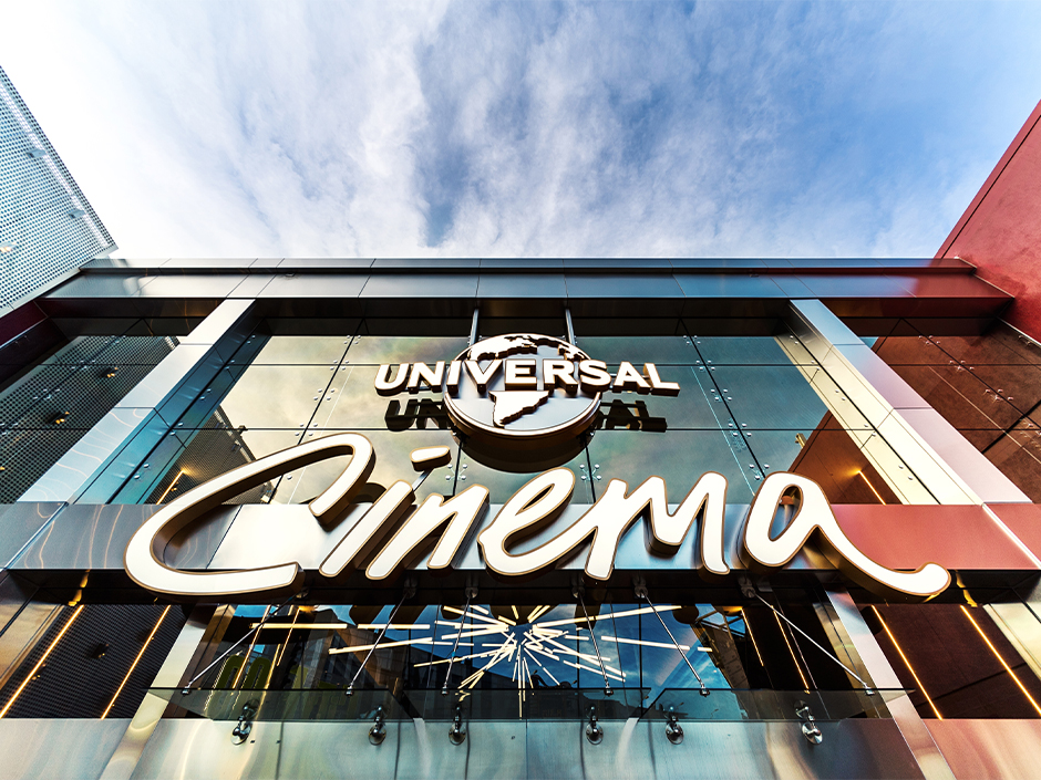 Exterior of the Universal Cinema at Universal CityWalk Hollywood. 