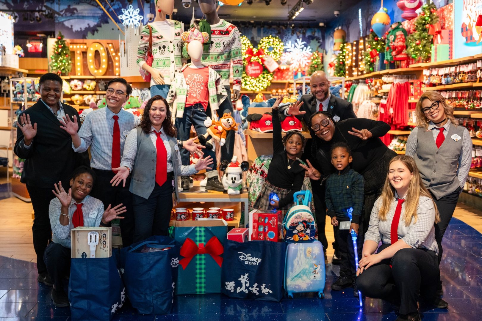 New York Families Surprised with Shopping Spree at Disney Store Times Square